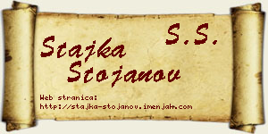 Stajka Stojanov vizit kartica